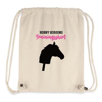Hobby Horsing Outfit Reiter Zubehör Trainingsshirt - Stanley/Stella recycelter Gym Bag - Naturweiß - Vorne