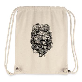 Aggressives Tiger-Shirt für Kampfsportler - Stanley/Stella recycelter Gym Bag - Naturweiß - Vorne