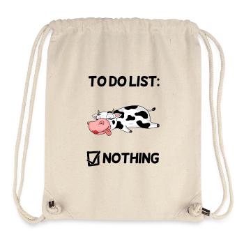 Funny Saying Cow Motif - Stanley/Stella Recycled Gym Bag - natural - Front
