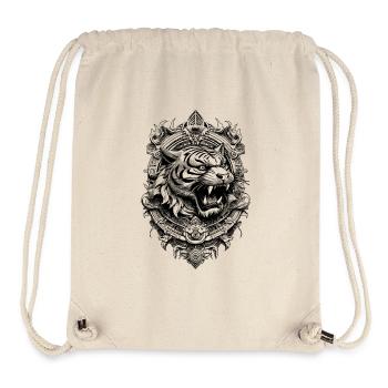 Kraftvolles Tigershirt für spirituelle Entwicklung - Stanley/Stella recycelter Gym Bag - Naturweiß - Vorne