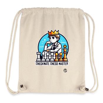 Schachmatt Junge mit Krone Meister im Schach - Stanley/Stella recycelter Gym Bag - Naturweiß - Vorne