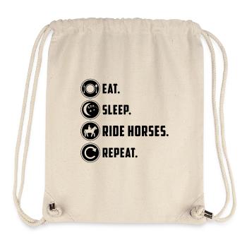 Funny horse saying - Stanley/Stella Recycled Gym Bag - natural - Front