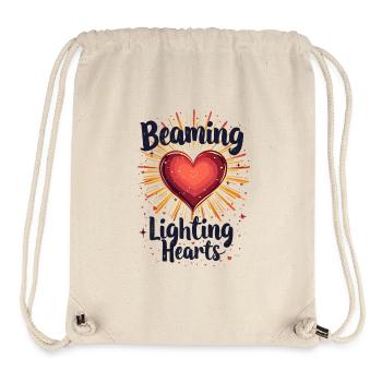 RADIATING LOVE - Stanley/Stella Recycled Gym Bag - natural - Front