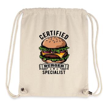 Certified Burger Specialist - Fast Food - lecker - Stanley/Stella recycelter Gym Bag - Naturweiß - Vorne