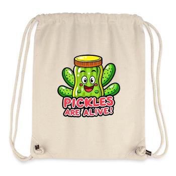 PICKLES ARE ALIVE - Stanley/Stella Recycled Gym Bag - natural - Front