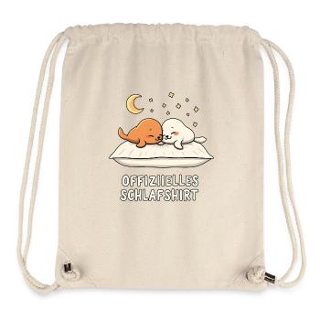 Offizielles Schlafshirt Seehunde Seehund Robbe - Stanley/Stella recycelter Gym Bag - Naturweiß - Vorne