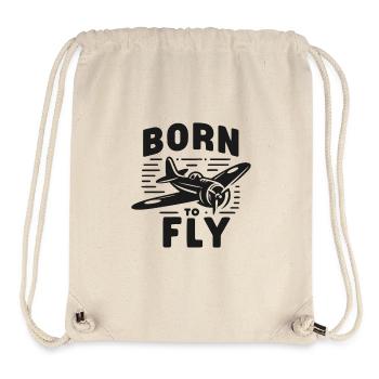 Born to Fly - Stanley/Stella Recycled Gym Bag - natural - Front