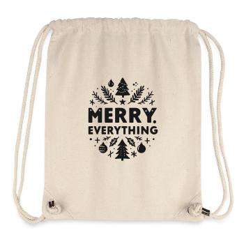 Merry Everything - Stanley/Stella Recycled Gym Bag - natural - Front