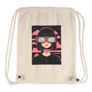 Anime Girl Graphic Pastel Goth Grunge Vaporwave - Stanley/Stella Recycled Gym Bag - natural - Front