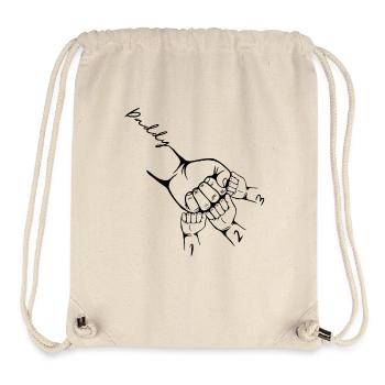 new born Daddy and Child New Dad - Stanley/Stella Recycled Gym Bag - natural - Front