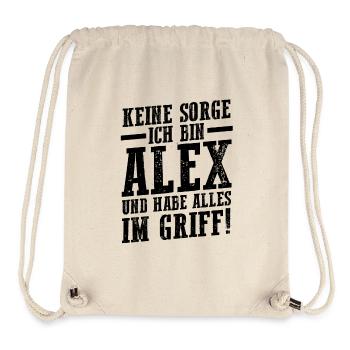 Alexander Alexandra Alexa Alex - Stanley/Stella recycelter Gym Bag - Naturweiß - Vorne