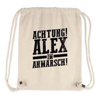 Alexander Alexandra Alexa Alex - Stanley/Stella recycelter Gym Bag - Naturweiß - Vorne