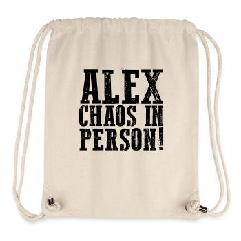 Alexander Alexandra Alexa Alex - Stanley/Stella recycelter Gym Bag - Naturweiß - Vorne