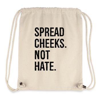 spread cheeks not hate - Stanley/Stella Recycled Gym Bag - natural - Front