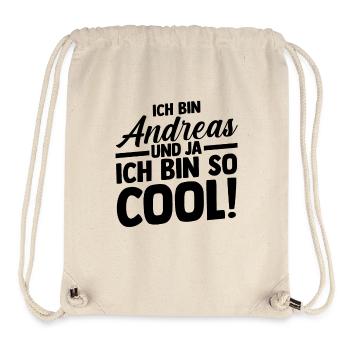 Vorname Andreas - Stanley/Stella recycelter Gym Bag - Naturweiß - Vorne