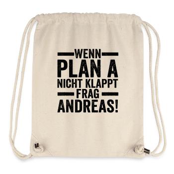 Vorname Andreas - Stanley/Stella recycelter Gym Bag - Naturweiß - Vorne