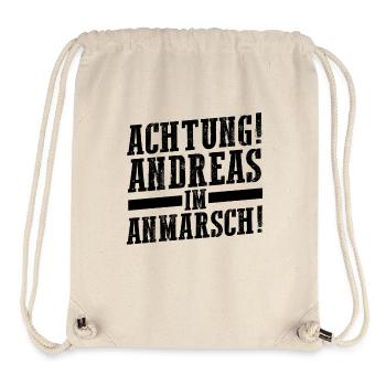 Vorname Andreas - Stanley/Stella recycelter Gym Bag - Naturweiß - Vorne