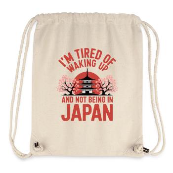J’en ai marre de me réveiller et de ne pas être au Japon - Sac à cordon recyclé Stanley/Stella - blanc naturel - Devant