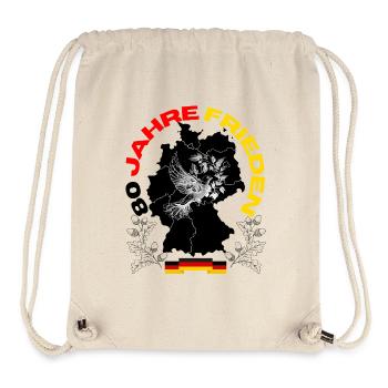 80 ans de paix pour l’Allemagne - Sac à cordon recyclé Stanley/Stella - blanc naturel - Devant