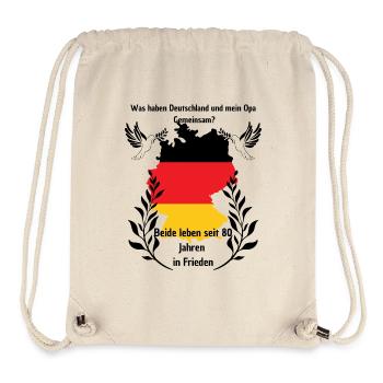 Paix en Allemagne - Sac à cordon recyclé Stanley/Stella - blanc naturel - Devant