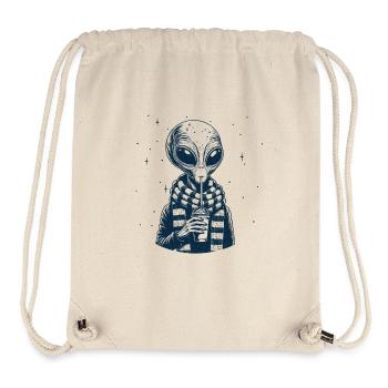 Alien with Slush - Stanley/Stella Recycled Gym Bag - natural - Front