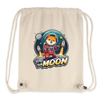WIR FLIEGEN ZUM MOND - Stanley/Stella recycelter Gym Bag - Naturweiß - Vorne