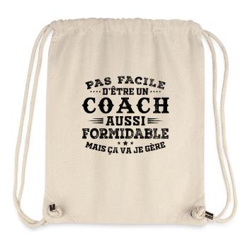 Tolles Geschenk für Amazing Coach - Stanley/Stella recycelter Gym Bag - Naturweiß - Vorne
