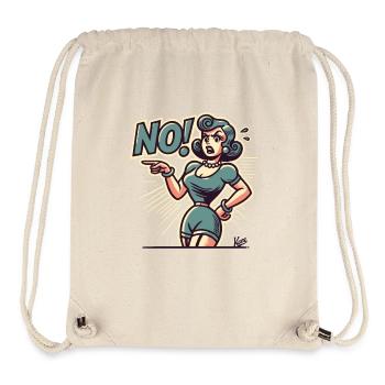 La femme dit non ! - Sac à cordon recyclé Stanley/Stella - blanc naturel - Devant