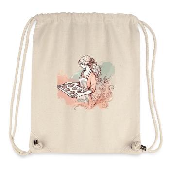 Baking with love Nostalgic flair - Stanley/Stella Recycled Gym Bag - natural - Front