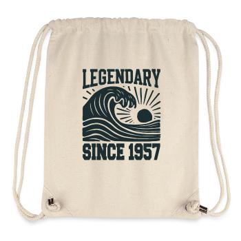 Legendär Seit 1957 Geburtstag Welle - Stanley/Stella recycelter Gym Bag - Naturweiß - Vorne