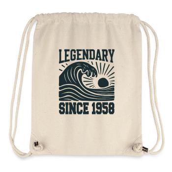 Legendary Since 1958 Birthday Wave - Stanley/Stella Recycled Gym Bag - natural - Front