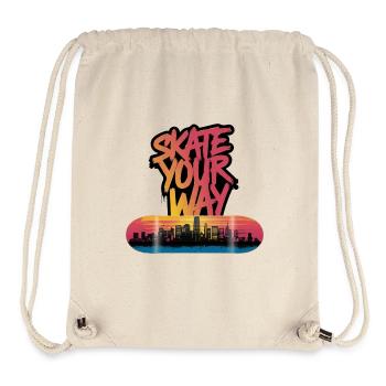 PATINEZ À VOTRE FAÇON - Sac à cordon recyclé Stanley/Stella - blanc naturel - Devant