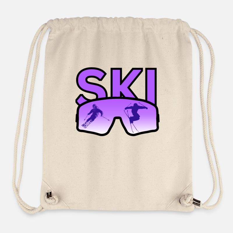 Ski - Sac à cordon recyclé Stanley/Stella - blanc naturel