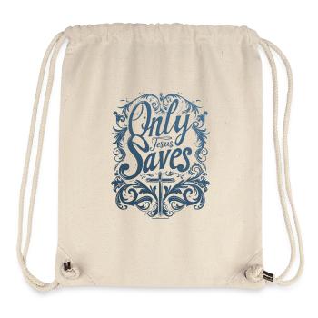 Jesus Rettet Christliche Sprüche Bibelverse - Stanley/Stella recycelter Gym Bag - Naturweiß - Vorne