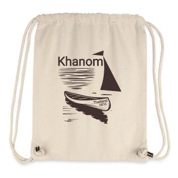 Khanom Thaïlande Vacances Asie - Sac à cordon recyclé Stanley/Stella - blanc naturel - Devant