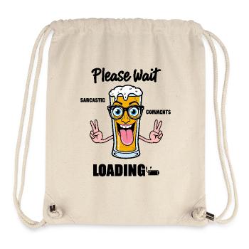 Sarkastisches Bierglas - Stanley/Stella recycelter Gym Bag - Naturweiß - Vorne