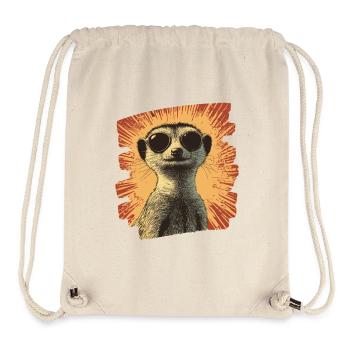 Erdmännchen Retro - Stanley/Stella recycelter Gym Bag - Naturweiß - Vorne