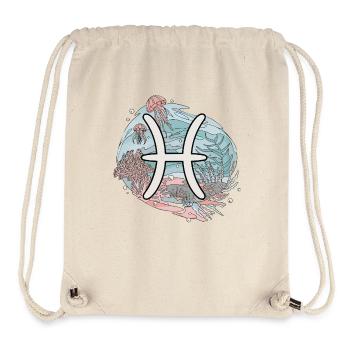 Fische Sternzeichen - Unterwasser Astrologie - Stanley/Stella recycelter Gym Bag - Naturweiß - Vorne