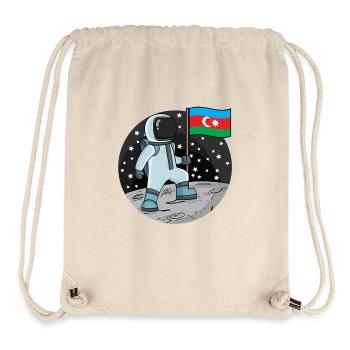Astronaut Fahne Aserbaidschan - Stanley/Stella recycelter Gym Bag - Naturweiß - Vorne