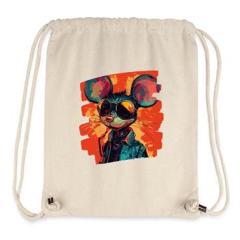 Maus - Stanley/Stella recycelter Gym Bag - Naturweiß - Vorne