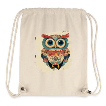 Eule - Stanley/Stella recycelter Gym Bag - Naturweiß - Vorne