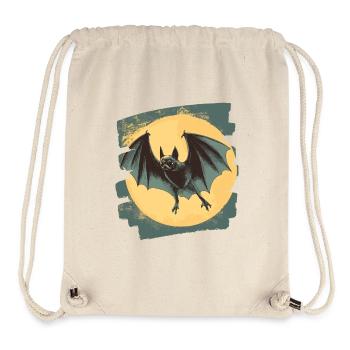 Chauve-souris rétro - Sac à cordon recyclé Stanley/Stella - blanc naturel - Devant