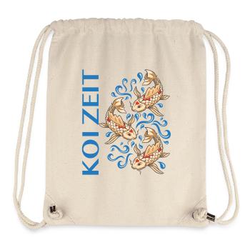 Koi Zeit Spruch Koi Karpfen Liebhaber - Stanley/Stella recycelter Gym Bag - Naturweiß - Vorne