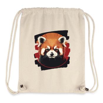 Petit panda - Sac à cordon recyclé Stanley/Stella - blanc naturel - Devant