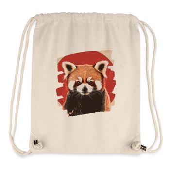 Petit panda - Sac à cordon recyclé Stanley/Stella - blanc naturel - Devant