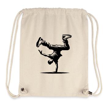 Breakdancing - Stanley/Stella Recycled Gym Bag - natural - Front