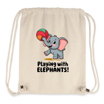 ELEFANT - Stanley/Stella recycelter Gym Bag - Naturweiß - Vorne