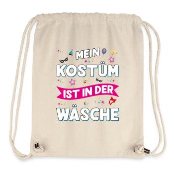 Mon costume est dans la blanchisserie Design amusant - Sac à cordon recyclé Stanley/Stella - blanc naturel - Devant