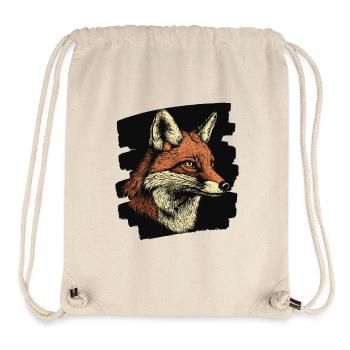 Renard - Sac à cordon recyclé Stanley/Stella - blanc naturel - Devant