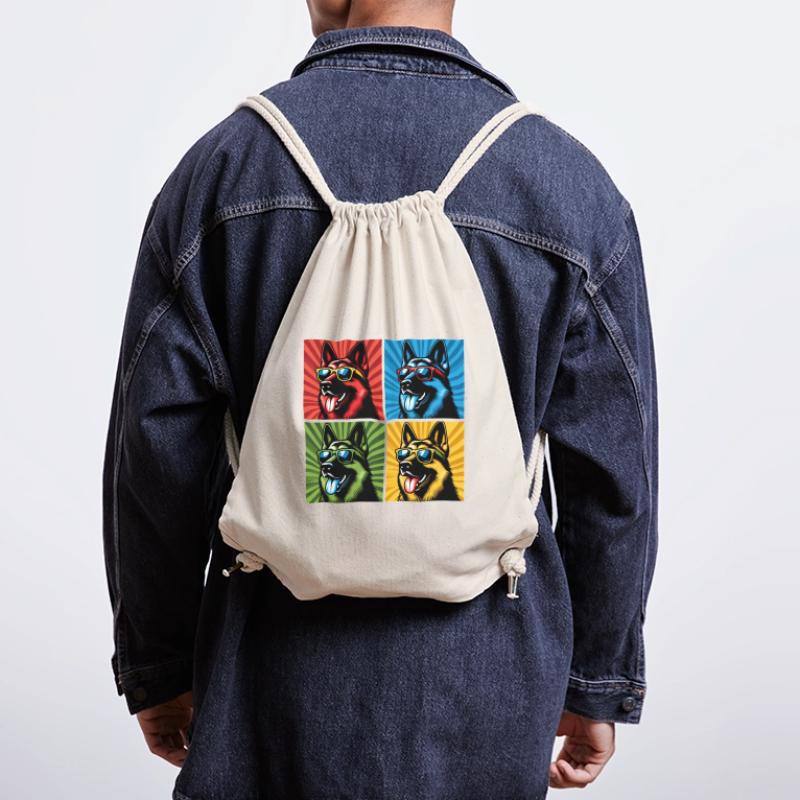 Shepherd's Pop Art Bear, Teddy, Biscuit, Waffles Stanley/Stella Recycled Gym Bag